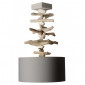 Suspension en bois flotté et galets abat-jour gris|Suspensions|Lampe Avenue Suspension en bois flotté et galets abat-jour gris|Suspensions|Lampe Avenue