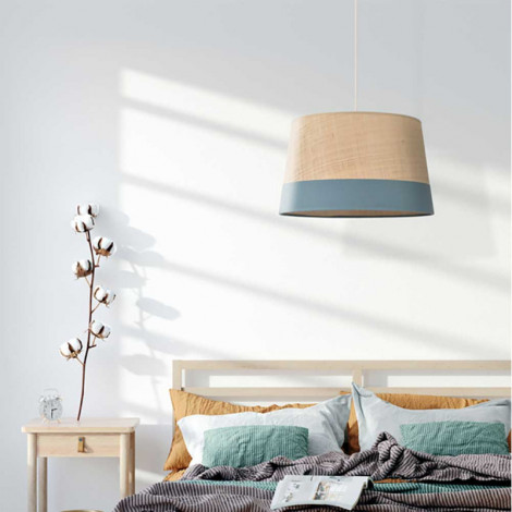 Suspension raphia Marina bleu pétrole|Suspensions|Lampe Avenue