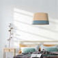 Suspension raphia Marina bleu pétrole|Suspensions|Lampe Avenue