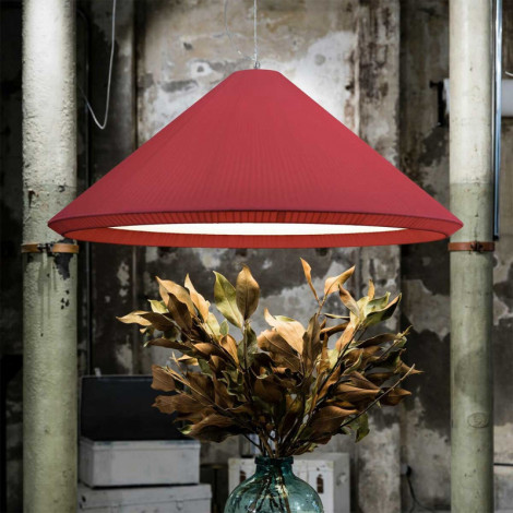 Très grande suspension conique rouge grenat|Suspensions|Lampe Avenue Très grande suspension conique rouge grenat|Suspensions|Lampe Avenue