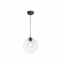 Suspension noire abat-jour boule en verre|Suspensions|Lampe Avenue Suspension noire abat-jour boule en verre|Suspensions|Lampe Avenue
