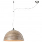 Suspension ronde en bambou naturel|Suspensions|Lampe Avenue
