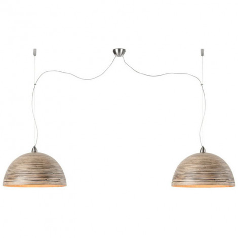 Suspension double naturelle en bambou|Suspensions|Lampe Avenue Suspension double naturelle en bambou|Suspensions|Lampe Avenue