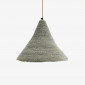 Suspension conique grise en herbier|Suspensions|Lampe Avenue