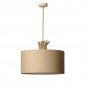 Suspension bois flotté abat-jour taupe|Suspensions|Lampe Avenue Suspension bois flotté abat-jour taupe|Suspensions|Lampe Avenue