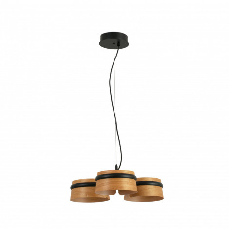 Suspension triple abat-jour bois|Suspensions|Lampe Avenue