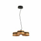 Suspension triple abat-jour bois|Suspensions|Lampe Avenue