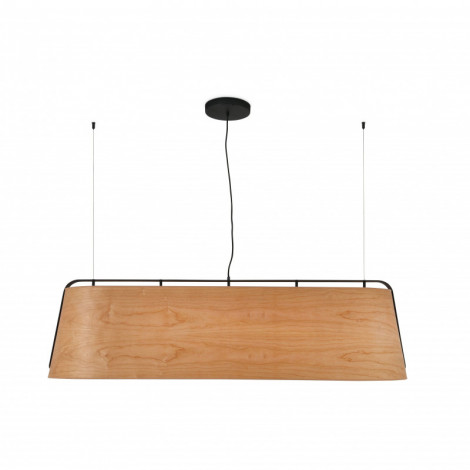 Très grande suspension abat-jour bois|Suspensions|Lampe Avenue