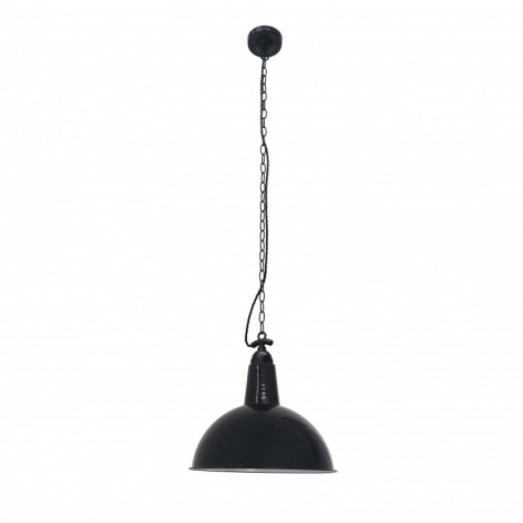 Suspension industrielle noire dome 52cm|Suspensions|Lampe Avenue