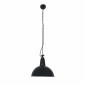 Suspension industrielle noire dome 52cm|Suspensions|Lampe Avenue