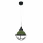 Petite suspension grillagée verte|Suspensions|Lampe Avenue