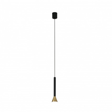 Suspension de bar moderne noire et dorée satinée|Suspensions|Lampe Avenue