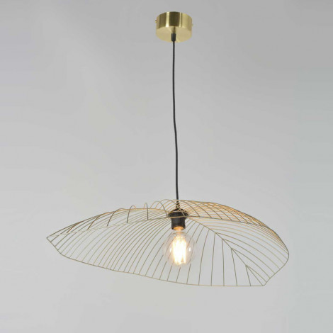 suspension squelette feuille dorée|Suspensions|Lampe Avenue