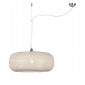 Suspension ronde en bambou blanc Ø60cm|Suspensions|Lampe Avenue