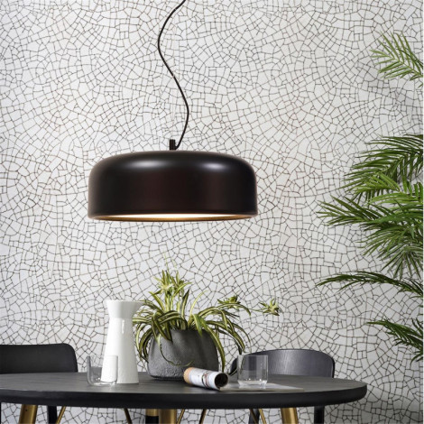 Suspension design circulaire en métal noir|Suspensions|Lampe Avenue