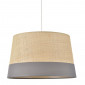 Suspension raphia et coton gris ardoise|Suspensions|Lampe Avenue