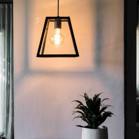 Suspension métal noir et verre|Suspensions|Lampe Avenue
