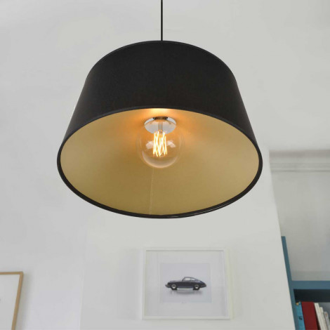 Suspension noire intérieur doré|Suspensions|Lampe Avenue