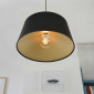 Suspension noire intérieur doré|Suspensions|Lampe Avenue