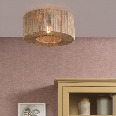 luminaire rond en fibre naturel|Suspensions|Lampe Avenue