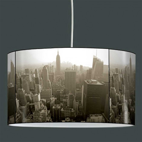 Suspension New-York gris et blanc|Suspensions|Lampe Avenue