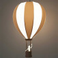 Suspension montgolfiere grise et blanche|Suspensions|Lampe Avenue