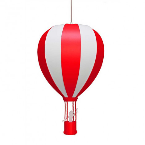 Suspension montgolfière rouge et blanche|Suspensions|Lampe Avenue Suspension montgolfière rouge et blanche|Suspensions|Lampe Avenue