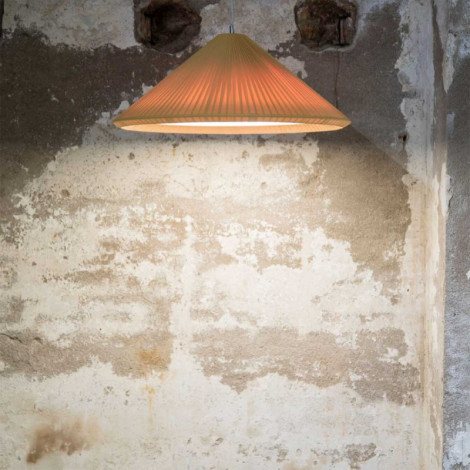 Suspension jaune conique D70cm|Suspensions|Lampe Avenue