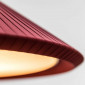 Suspension rouge grenat D70cm en tissu|Suspensions|Lampe Avenue