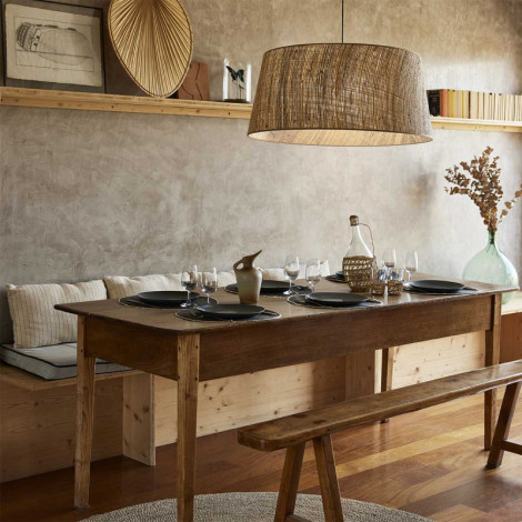 Suspension abat-jour fibres naturelles|Suspensions|Lampe Avenue Suspension abat-jour fibres naturelles|Suspensions|Lampe Avenue