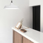 Suspension atelier blanc satiné - Made In France|Suspensions|Lampe Avenue Suspension atelier blanc satiné - Made In France|Suspensions|Lampe Avenue