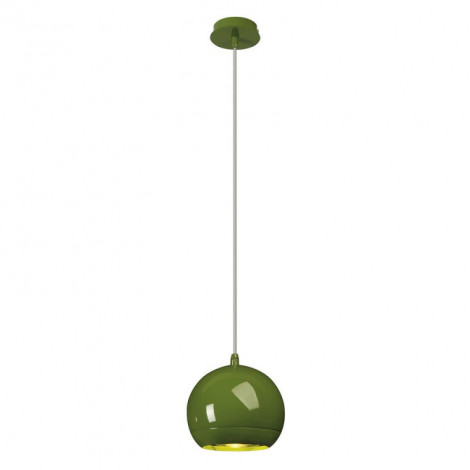 Suspension boule design Light Eye métal vert Ø 14.5 cm|Suspensions|Lampe Avenue