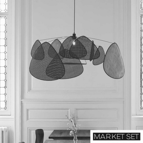 Suspension screen noire- Screen XL MarketSet|Suspensions|Lampe Avenue