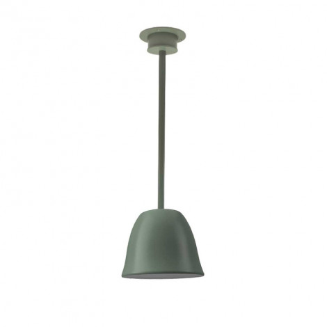 Suspension tube droit cloche kaki - Made In France|Suspensions|Lampe Avenue Suspension tube droit cloche kaki - Made In France|Suspensions|Lampe Avenue