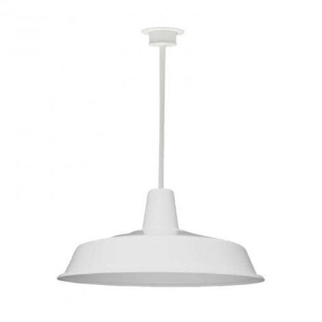 Grande suspension blanche tube droit - Made In France|Suspensions|Lampe Avenue