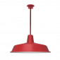 Grande suspension rouge tube droit - Made In France|Suspensions|Lampe Avenue