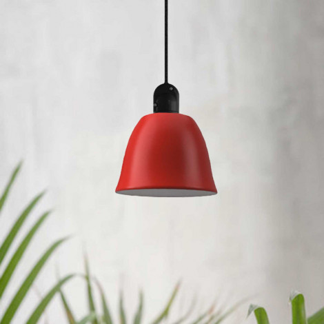 Suspension extérieure cloche rouge|Suspensions|Lampe Avenue Suspension extérieure cloche rouge|Suspensions|Lampe Avenue