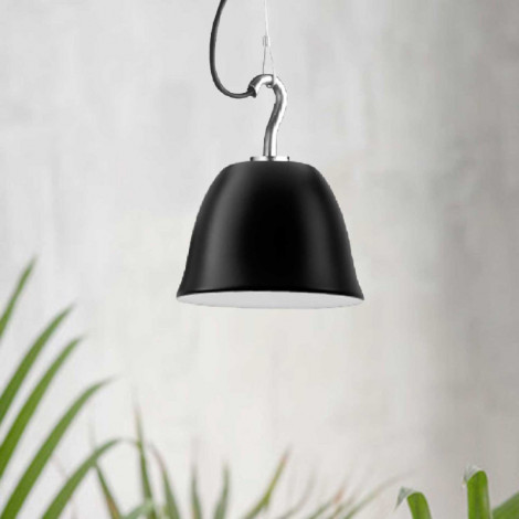 Suspension extérieure crochet cloche noire - Made in France|Suspensions|Lampe Avenue Suspension extérieure crochet cloche noire - Made in France|Suspensions|Lampe Avenue