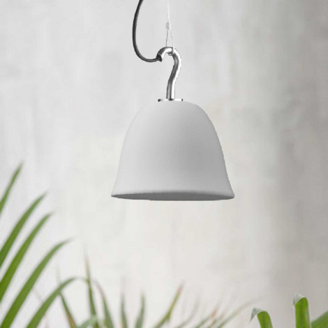 Suspension extérieure crochet cloche blanche - Made in France|Suspensions|Lampe Avenue Suspension extérieure crochet cloche blanche - Made in France|Suspensions|Lampe Avenue