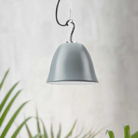 Suspension extérieure crochet cloche grise - Made in France|Suspensions|Lampe Avenue Suspension extérieure crochet cloche grise - Made in France|Suspensions|Lampe Avenue
