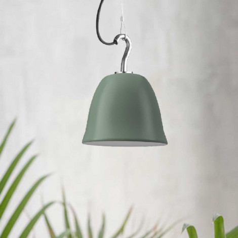 Suspension extérieure crochet cloche kaki - Made in France|Suspensions|Lampe Avenue Suspension extérieure crochet cloche kaki - Made in France|Suspensions|Lampe Avenue