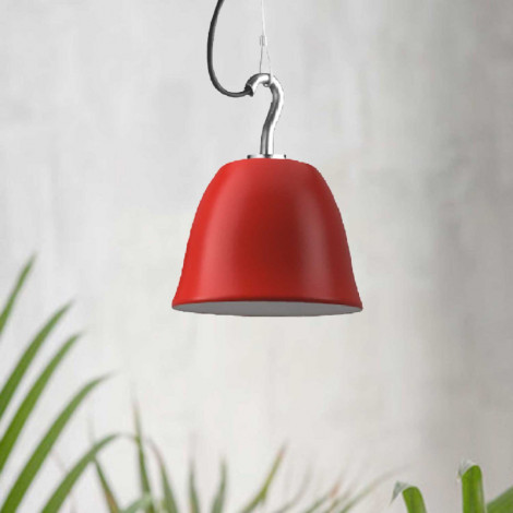 Suspension extérieure crochet cloche rouge - Made in France|Suspensions|Lampe Avenue Suspension extérieure crochet cloche rouge - Made in France|Suspensions|Lampe Avenue