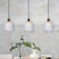 Suspension ovale en verre transparent Venice|Suspensions|Lampe Avenue