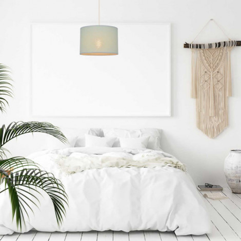 Suspension abat-jour en tissu sauge (plusieurs dimensions)|Suspensions|Lampe Avenue