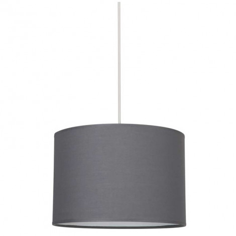 Suspension abat-jour en tissu gris ardoise (plusieurs dimensions)|Suspensions|Lampe Avenue Suspension abat-jour en tissu gris ardoise (plusieurs dimensions)|Suspensions|Lampe Avenue
