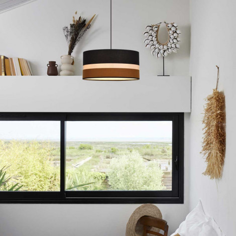 Suspension stripe caramel|Suspensions|Lampe Avenue