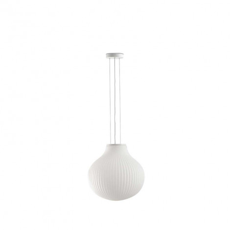 Suspension Isabelle ronde blanche en verre|Suspensions|Lampe Avenue Suspension Isabelle ronde blanche en verre|Suspensions|Lampe Avenue