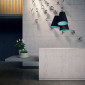 Suspension trois abat-jour gris et bleu|Suspensions|Lampe Avenue