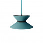 Abat-jour pour suspension sablier bleu pétrole|Suspensions|Lampe Avenue