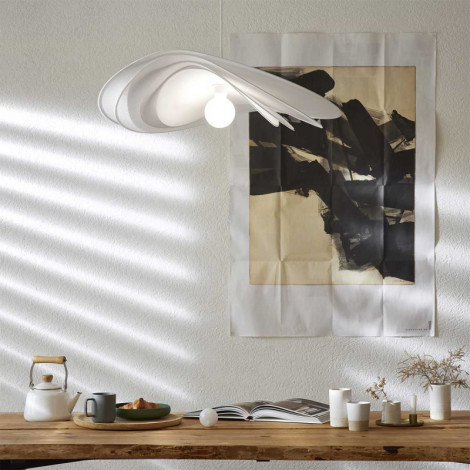 Suspension blanche Selenitis D78cm de Market Set|Suspensions|Lampe Avenue